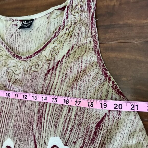 Pams Collection Rayon Art-to-Wear Festival‎ Women's Tent Dress Tunic. One Size - Picture 8 of 9